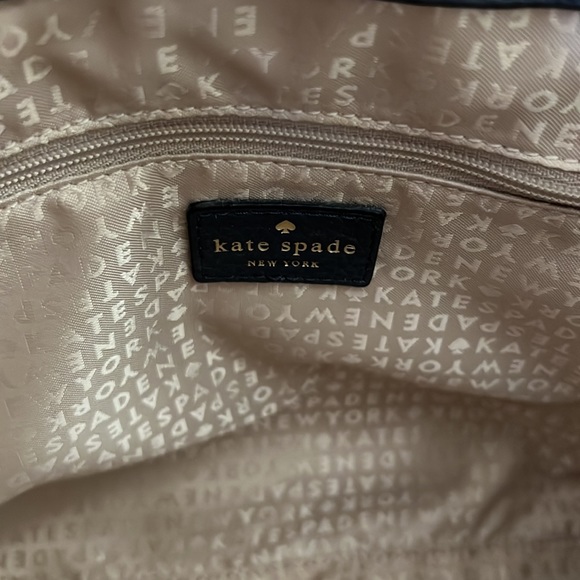 Kate Spade Leather Shoulder & Top Handle Bag - Navy Blue - Picture 12 of 13